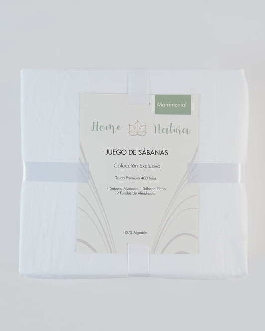 Juego de Sábanas 100% algodón 400 hilos