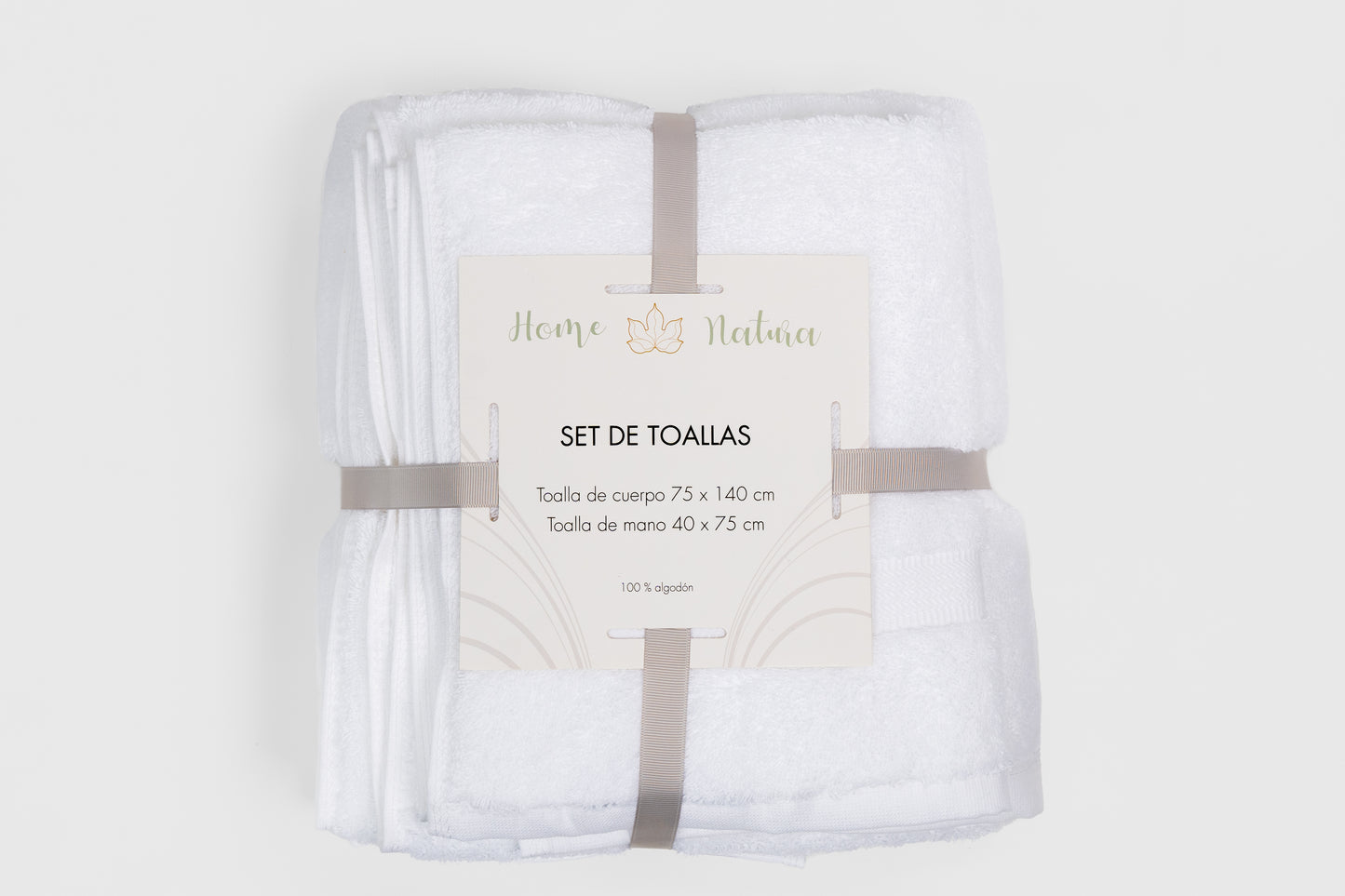 Set de toallas 100% algodón