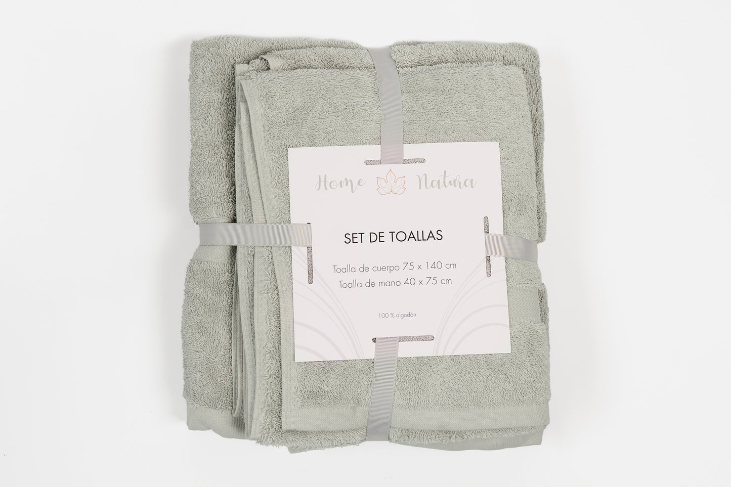 Set de toallas 100% algodón