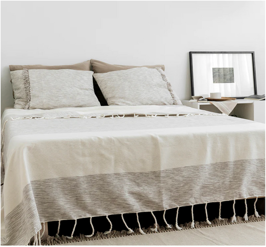 Cubrecama/colcha 100% algodón peinado